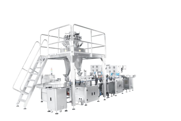 Fully automatic seeds, peanut weigher filling seaming production line