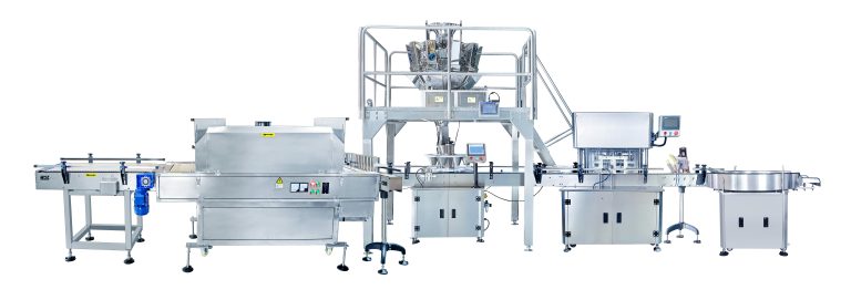 Fully automatic dried fruit weigher filling nitrogen sealing line