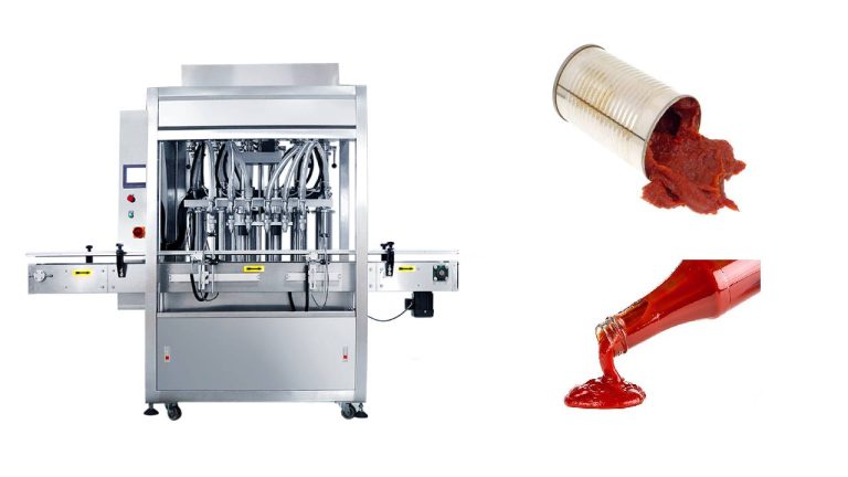 Fully automatic tomato paste can filling machine