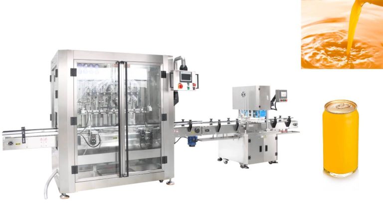 Fully automatic juice aluminum can filling and seaming machine